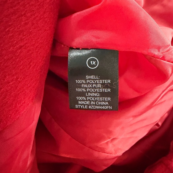 NWT Fashion Nova New York Nights Coat - Red - Picture 13 of 13